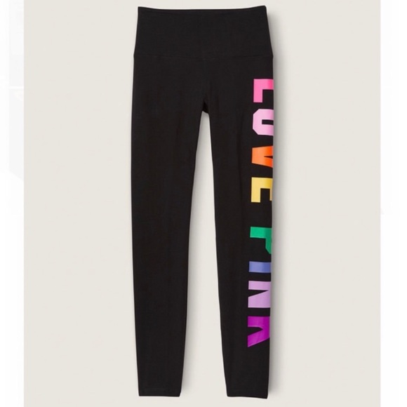 VS PINK High Waist Full Length Cotton Leggings XL - Picture 2 of 10